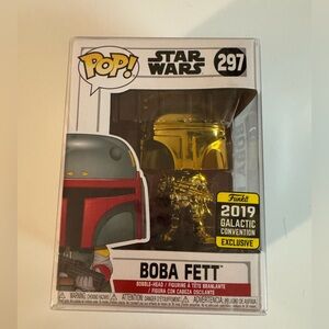 ⚜️297 Funko Pop Star Wars Boba Fett 2019 Galactic Convention Exclusive ⚜️